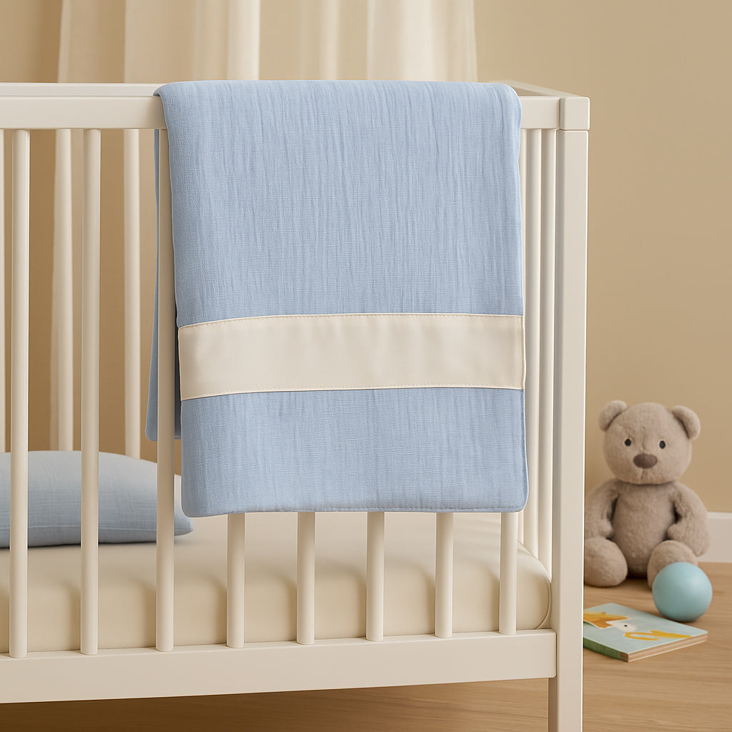 İpek Bebek Battaniyesi Mavi