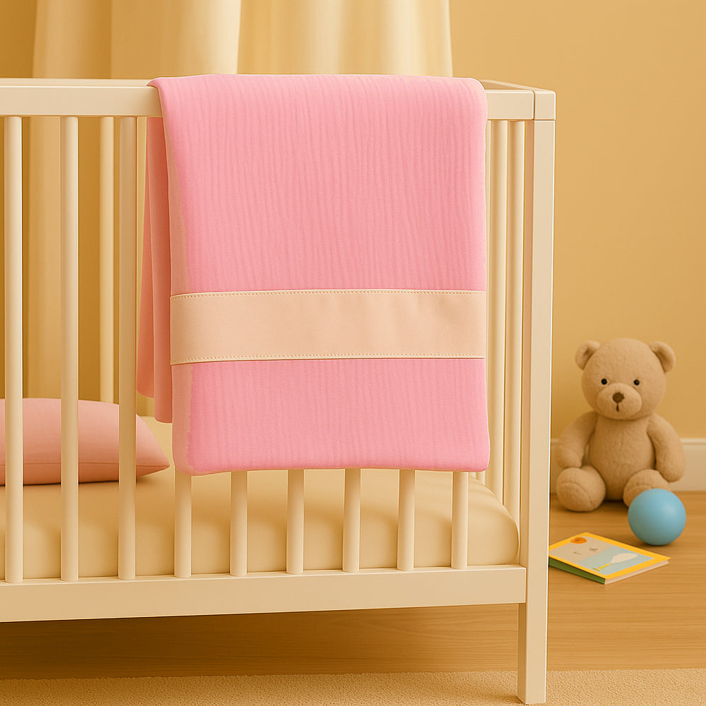 İpek Bebek Battaniyesi Pembe
