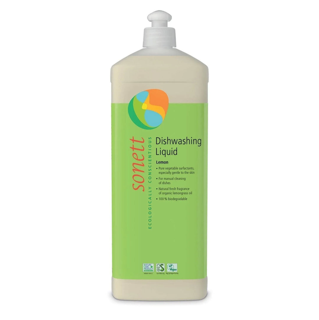 Sonett Bitkisel Elde Bulaşık Yıkama Sıvı Deterjanı - Limonotlu - 1 Lt.