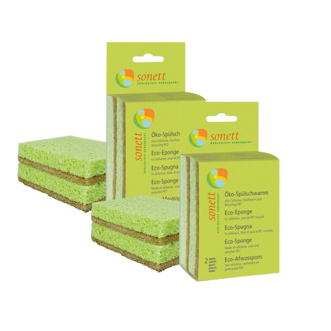 Eko Bulaşık Süngeri - Bakteri Barındırmaz 4'lü Paket