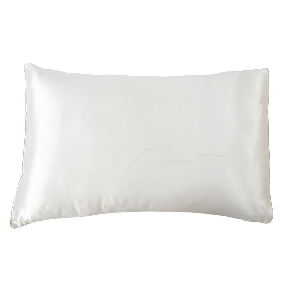 Saf İpek Kırık Beyaz İpek Yastık Kılıfı
