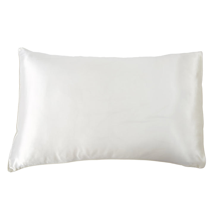 Saf İpek Kırık Beyaz İpek Yastık Kılıfı